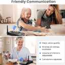 Hands-Free Intercoms Wireless for Home Business, Wuloo Upgrade Two Way Audio Intercom System for Elderly, Full Duplex Room to Room Intercom with 5280 ft Range Clear Sound Anti-Interference, Pack of 2