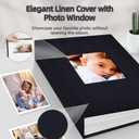 Popotop Photo Album 4x6-300 Photos Linen Cover Photo Books with 300 Horizontal Pockets,Slip-in Picture Albums for Family Wedding Anniversary Baby Vacation Pictures