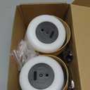 Soilsiu Battery Operated Wall Sconce Set of 2, Frosted Glass Wall Lights with 4500mAh Battery, 3 Color Modes, Touch & App Control, Matte Black Mount & Leather Hanging