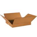 BOX USA 18 x 16 x 2 Corrugated Cardboard Boxes, Flat 18'L x 16'W x 2'H, Pack of 25 | Shipping, Packaging, Moving, Storage Box for Home or Business, Strong Wholesale Bulk Boxes