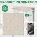 20 Pack Cover 20 Sq.Ft Peel and Stick Floor Tiles, 12 x 12 Self Adhesive Vinyl Flooring Easy DIY Installation for Kitchen, Living Room, Laundry, RV, Beige Stone