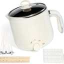 Aroparc Wax Melter for Candle Making Large 1.8L/60oz Electric Wax Melting Pot with Pouring Spout, NonStick Easy to Clean & Keep Warm  Wicks, Wick Stickers, Centering Tools, Spoon