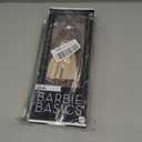 Barbie Basics Model Collector Fashion Doll 09 with Brunette Hair in Golden Dress & Strappy Heels, Universal-fit Fashions & Posable Body