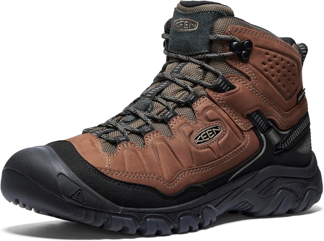 KEEN Men's Targhee 4 Mid Height Durable Comfortable Waterproof Hiking Boot (12 Wide)