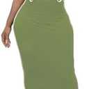 Miiyana 2 Piece Outfits for Women Summer Tube Crop Tops Sexy Bodycon Dresses Maxi Skirt Sets Vacation Jumpsuits Club Outfits XXL