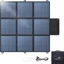 LVYUAN 300W Portable Solar Panel, 20V-24V Foldable Pillow-Sized Solar Panel IP65 Waterproof, Upgraded 23% Efficiency for Solar Power Station Generator for Outdoor Camping Backpacking Hiking