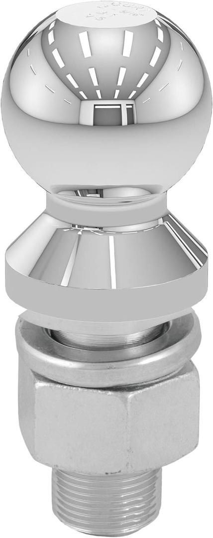 CURT 40008 Chrome Trailer Hitch Ball, 20,000 lbs, 2-5/16-Inch Diameter, 1-1/4 x 2-3/4-Inch Shank