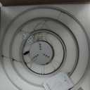 3-Rings Modern LED Chandelier Silver, Dimmable Pendant Lighting with Remote Control Circular Flush Mount High Ceiling Light for Living Room Dining Room Foyer, 3000K-6500K D31.5