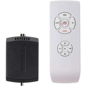 Ceiling Fan Remote Control Kit, Small Size Speed, Light & Timing 3 in 1 Wireless Control, Compatible with AC Motor Fans from Harbor Breeze, Hunter, Hampton Bay, etc.