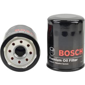 BOSCH 3323 Premium Oil Filter With FILTECH Filtration Technology - Compatible With Select Acura MDX, RDX, RSX, TL; Chrysler; Dodge; Ford; Honda Accord, Civic, CR-V, Pilot; Infiniti; Nissan + More (3323 (1 Count))
