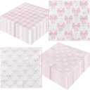 Pink Bow Decorations Napkins,40pcs Bow Paper Napkins Disposable Pink Bow Napkins for Girls Coquette Birthday Bow Party Baby Shower Supplies