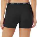 Hanes Originals Womens Mid-Thigh Boxer Brief Pack, Stretch Cotton Underwear, 4-Pack (S)