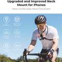K&F CONCEPT Neck Phone Holder, 2-in-1 Magnetic & Clip-on Phone Neck Holder, POV Phone Holder, Hand Free Chest Stand Compatible with iPhone 17-12 Seires Android Phones