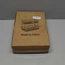 2 Tier Fruit Basket for Kitchen Counter with 2 Banana Hangers, Countertop Metal Bread Basket with Wooden Handle, Large Storage Stand for Vegetables, Snacks, Eggs, Produce Storage  White