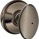 SCHLAGE F40 SIE 620 16-080 10-027 Siena Bed and Bath Knob, Antique Pewter