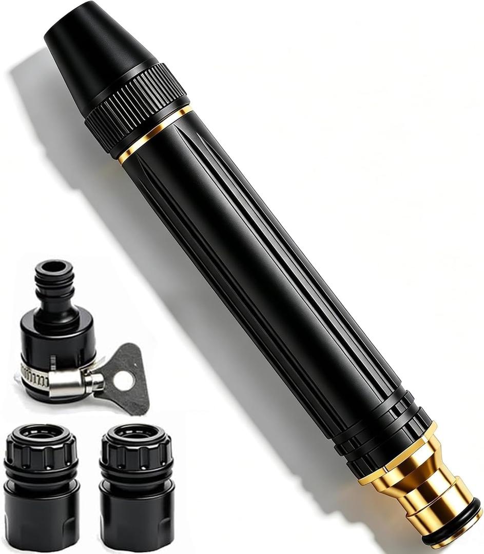 2 x 2026 High-Pressure Washer Nozzle and Connector Set, Direct-Spray Gun, Three Spray Modes, Multi-Function Sprayer, Ideal for Yard and Car Cleaning