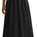 PRETTYGARDEN Maxi Dresses for Women 2025 Summer Casual Sleeveless Patchwork Flowy Vacation Sundress Knit Long Work Tank Dress L