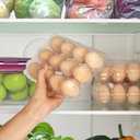 100 Pack Clear Plastic Egg Cartons, Reusable Stackable Egg Containers for Farm, Market & Fridge Storage, 34 Grid