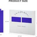 Polymer Material Reusable Napkin Band, Glue-Free Tear-Proof Water Resistant Oil-Proof Napkin Bands Set of 200(Front Blue Color and Back White), 6 Adjustable Sizes Napkin Rings