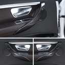 Interior Door Handle Cover for BMW 3 4 Series 3GT 2013-2018 | 4PCS Carbon fiber Color Passenger Side Left+Right Door Pull Handles Decorate Cover for F30 F34 F36 320i 328i 330i 335i 340i