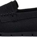 Vespiero Loafers for Women Comfortable Slip on Work Flats Shoes Womens Dressy Casual Walking Shoes, Size 7 (Black)