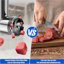 Metal Food Grinder Attachments for KitchenAid Stand Mixers, Meat Grinder, Sausage Stuffer, Perfect Mixer Attachment for KitchenAid Mixers, 15pcs Meat Grinder Accessories Set, Silver