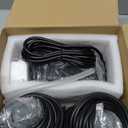 Pond Aerators for Outdoor Ponds, Air Pump for Pond up to 3500 Gallons, Complete Koi Fish Pond Aeration Kit, Oxygenation Bubbler Pump with Air Stones Airline Tubing Check Valves Black 6"L x 3.7"W x 4.3"H