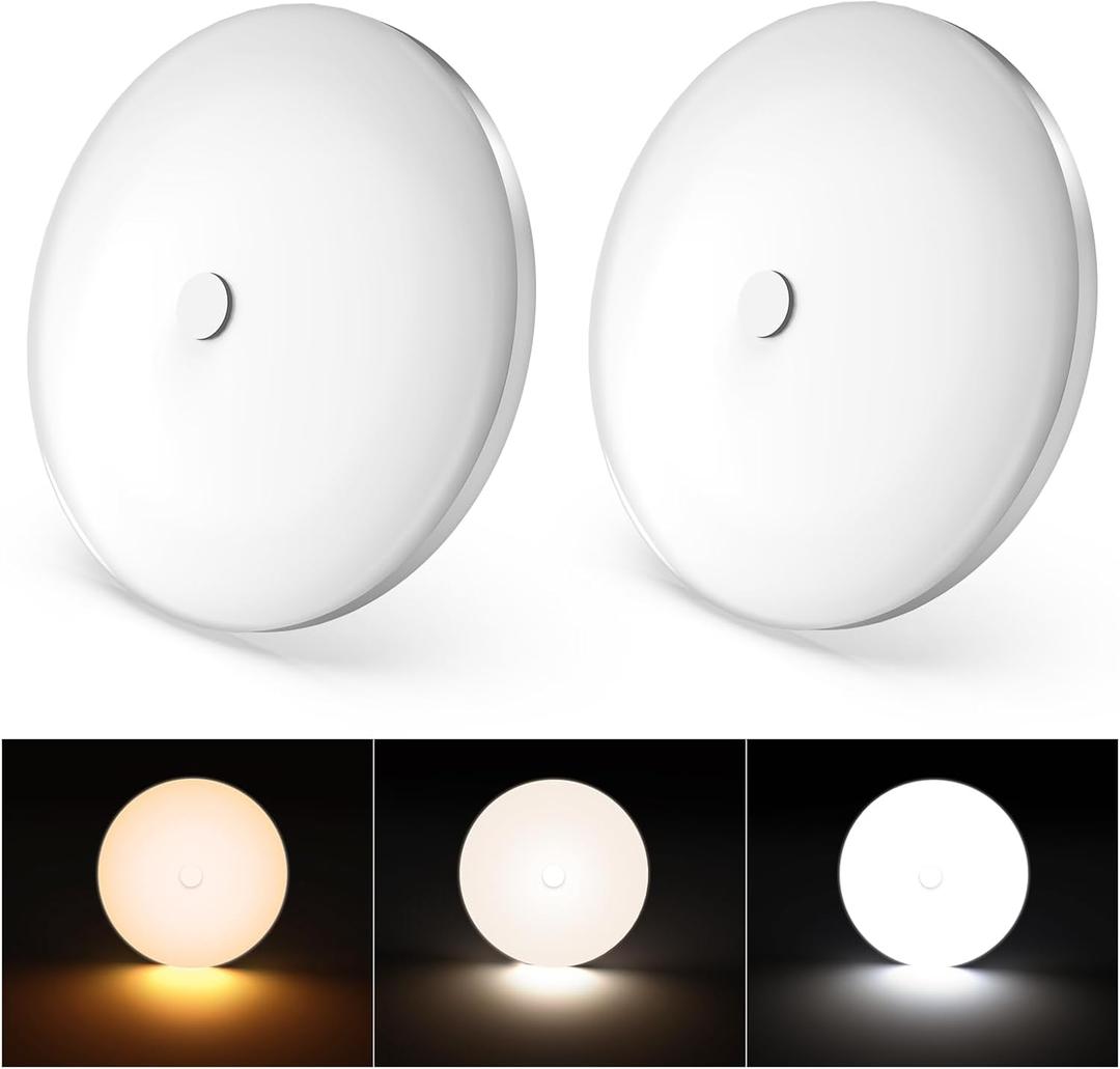 GZV RV Interior Light, 12V RV Led Lights Interior, 4.5 RV Led Ceiling Puck Lights Interior 12V, 3 Color RV Led Lights for Inside/Camper/Trailer/Car (2 Pack, 3000K/4000K/6000K)