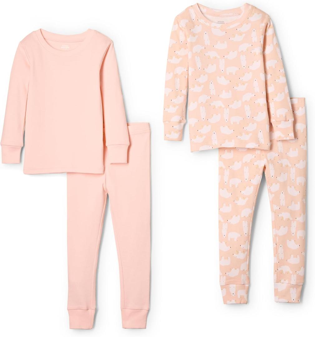 Amazon Essentials x Sofia Grainge Unisex Babies' Snug-Fit Cotton Footed Pajamasm US 2T