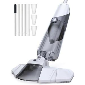 Pool Vacuum for Above Ground Pool with Flexible Head for Curved, 18.5gal/min Strong Suction, Rechargeable Cordless Handheld Pool Vacuum for Inground Pools, 60Mins Runtime