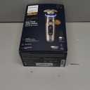 Philips Norelco Shaver i9000 Prestige Ultra, Wet & Dry Electric Shaver, Dark Slate, SenseIQ Pro Technology, Triple Lift & Cut System, 360 Rotating NanoTech Precision Blades, Quick Clean Pod, XP9402/86 (i9000 Prestige + Charge Stand, QCP & Trimmer, Black)