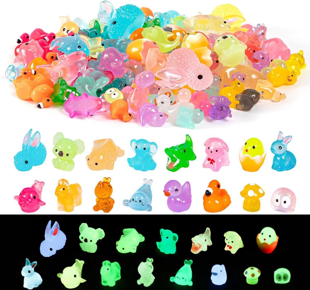 96pcs Mini Resin Animals,15+ Styles Variety Tiny Animals Figures Miniature Little Small Animal Figurines Bulk for Micro Fairy Garden Landscape Accessories Hide Crafts Decor Aquarium
