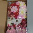 Cindeer 217 Pcs Small Fake Flowers Heads for Crafts Bulk Mini Silk Artificial Flower for Decoration Small Faux Flower Heads Fabric Daisy Buds Floral for Crafts DIY Wedding Party(Bright Color)