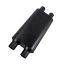 Floshine Universal 80Series Mufflers 2.5 Inch Dul Inlet (ID) 2.5 Inch Dul Outlet (ID), 3 Chamber Performance Automotive Muffler Exhaust FH20D20