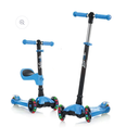 LaScoota 2-in-1 Kids Kick Scooter, Adjustable Height Handlebars and Removable Seat, 3 LED Lighted Wheels and Anti-Slip Deck, for Boys & Girls Aged 3-12 and up to 100 Lbs.