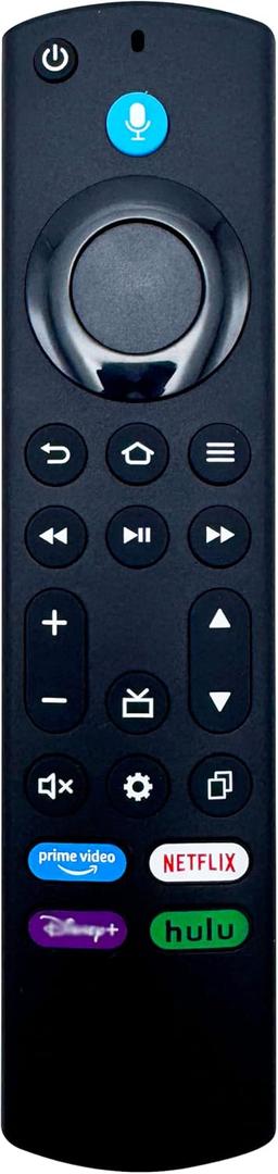 Voice Remote Control KS-RC1US-21 Compatible with Toshiba 2018-2023, C350, M550, V35 Series, LED Full HD, 4K UHD Fire-TV Smart TVs