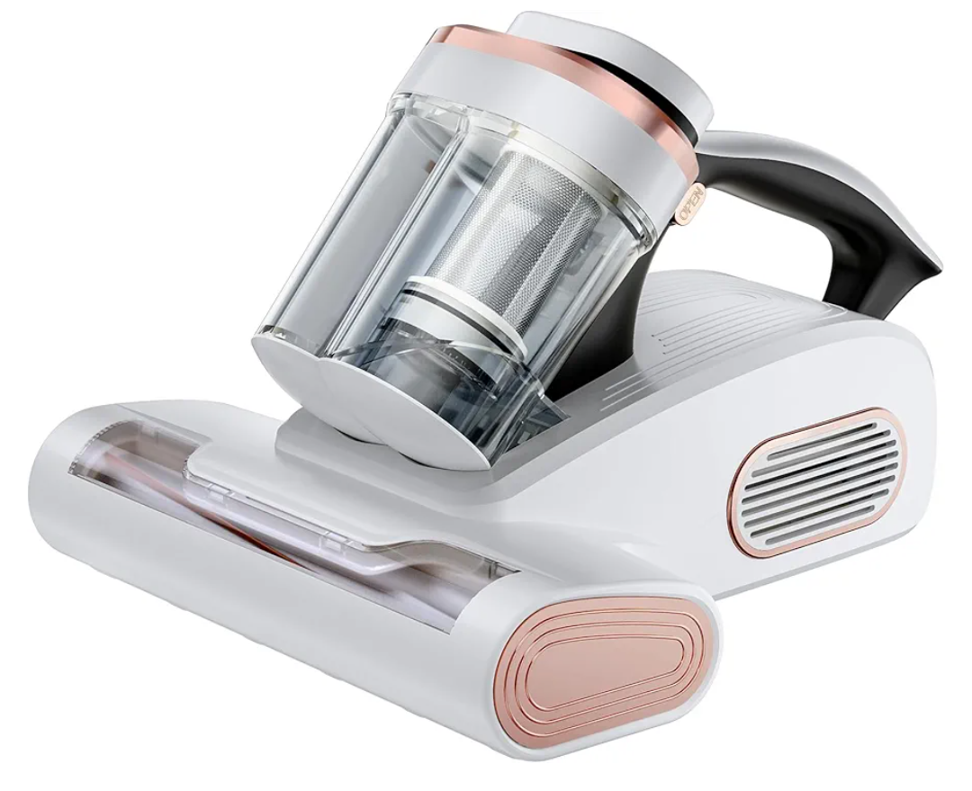Mattress Vacuum Cleaner Bed Vacuum with 16Kpa Suction Power & 253.7nm UV-C Light & Ultrasonic & Heating & HEPA Filter Function & 35000 RPM/Min Single Brushroll Rotation & USB Charging Cable 500W