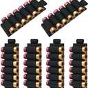 6 Packs 6 Rounds Buttstock Shell Card Holder | 12/20 Ga Side Saddle Shell Carrier for Rifle Shotgun Cartridge | with Molle Utility Pouch Hook and Loop