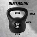 ALTLER Vinyl Plastic Concrete Kettlebell 10-50LBS Safe Strength Training Kettlebell Anti-Slip Grip Weight for Home Workouts and Men/Women/Beginners