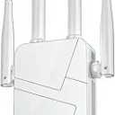 2025 WiFi Extender Signal Booster for Home, 15000sq.ft Wireless Internet Repeater, Long Range WiFi Booster and Signal Amplifier w/Ethernet Port, WiFi Router Extender Support 99% Devices, 1-Tap Setup (Black)