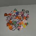 72 Pcs Sports Iron on Patches Embroidered Football Baseball Soccer Basketball Patches Iron on Hat Patches Mixed Sport Appliques Sew on for Hat Backpack Pants Jeans Clothes DIY Crafts