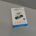 2 in 1 Bluetooth 5.0 Adapter, USB Bluetooth Adapter for PC, Audio Receiver Transmitter with 3.5mm AUX and LCD Screen for Car/Home Stereo Sound System, Laptop and PC(Black)