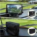 2PACK Waterproof Golf Cart Touchscreen Cover-Clear See-Through & Touchable, Evolution Golf Cart Accessories, Oxford Fabric with Drawstring, Sun/UV & Dust Protection,11"x4.5"x7"