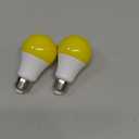 Dusk to Dawn Yellow Bug Light Bulbs Outdoor, 9W (60W Equivalent) Amber 2000K LED, Auto Sensor Light Bulb for Outside, Backyard, Porch, Bedroom, Auto On/Off, Non-Attracting, E26 Base, 2 Pack