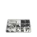 M3/M4/M5/M6/M8 Black Socket Hex Thread Iron PCB Assortment Grub Screws Bolt Assortment kit Cup Point Fastener Wrench