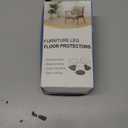 32 Pcs Chair Leg Floor Protectors - Silicone Felt Pads, Scratch-Proof & Noise-Free, Easy Smooth Moving, Large Size (Fits Round Chair Legs: 1-5/16" to 2" Diameter)