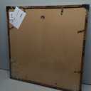Wood 24x24 Picture Frame with 20x20 Mat Deep Brown, Display 20x20 with Mat or 24x24 without Mat, Wood 24 by 24 Photo Frame, 24 x 24 Frame for Wall Hanging Display, Deep Brown