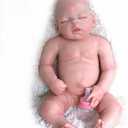 23inch 11.5Lbs Platinum Liquid Reborn Baby Dolls Silicone Full Body 3D Painted Blood Vessels Visible Veins on Skin, Soft Touch Silicone Weighted Silicone Realistic Newborn Baby Doll Girl