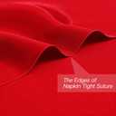 P Pothuiny 50 Pcs Silky Red Satin Napkins 17 x 17 Inches, Square Smooth Wedding Dinner Napkins Bulk Cloth Napkins Table Napkins for Banquet Party Restaurant Decor, Thanksgiving, Christmas