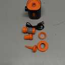 JOYROOM Air Pump for Inflatables, 3600 mAh Battery & Camping Light Portable Air Pump, 4.8kPa Ultra-Fast and Mini Electric Air Mattress Pump (Vivid Orange)